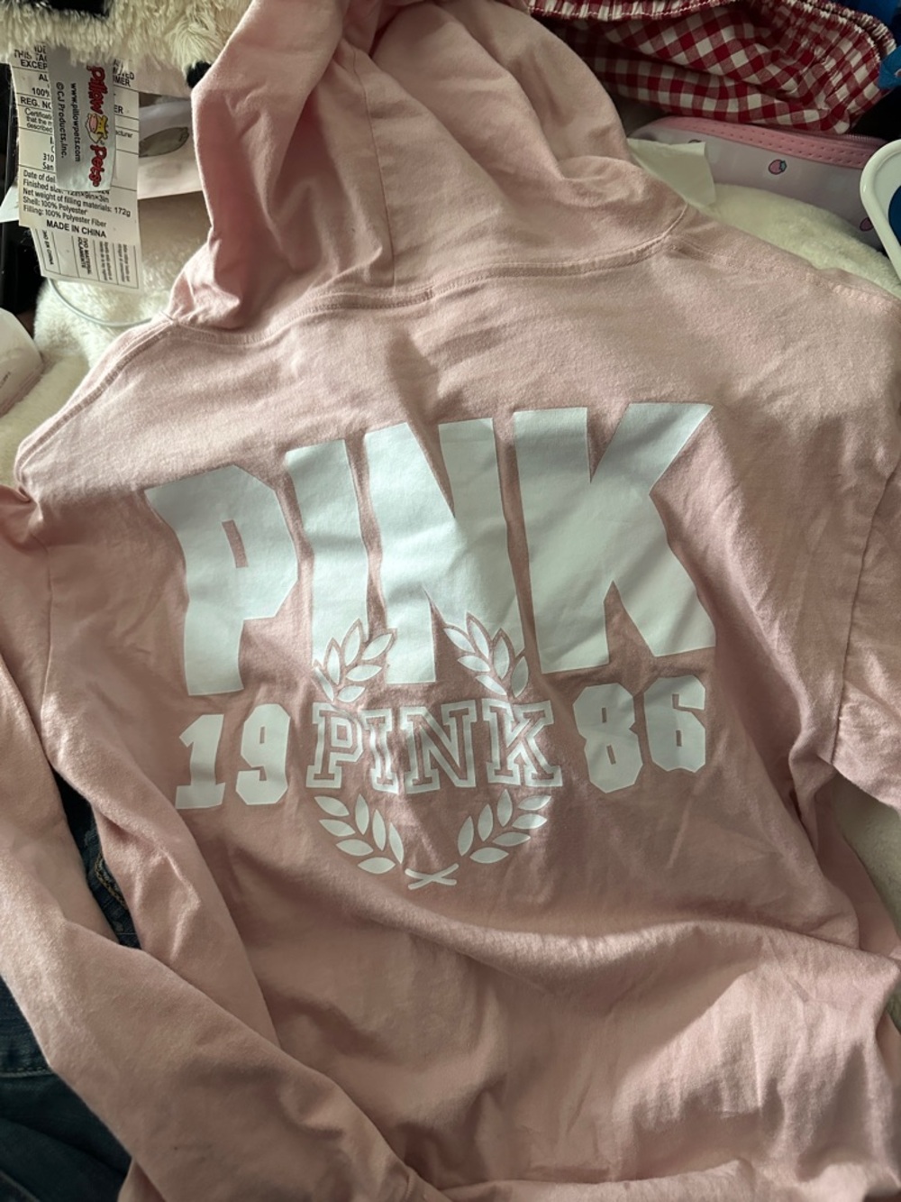 PINK Victoria's Secret Blush Pink Pullover Hoodie